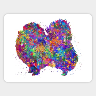 Pomeranian dog watercolor Magnet